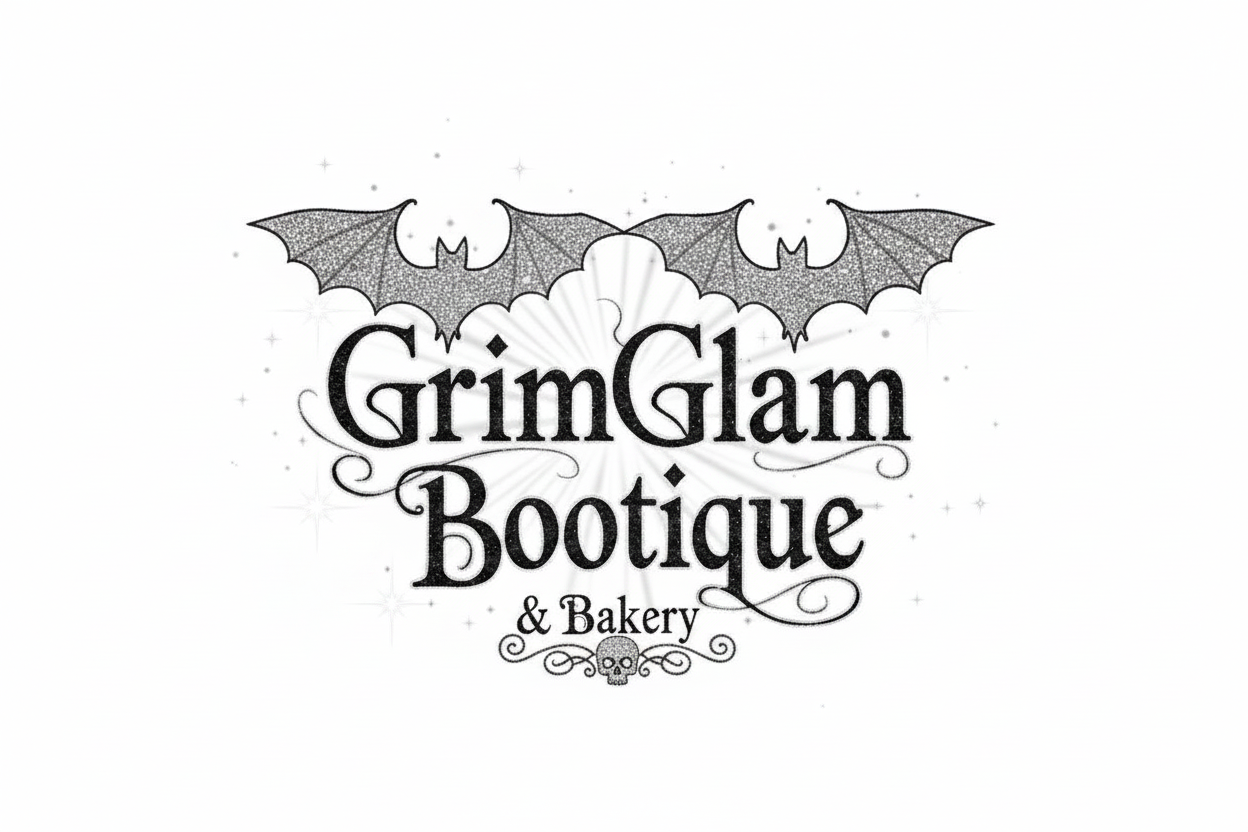 GrimGlam Logo - Consistent Glitter Bats
